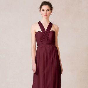 Jenny Yoo Annabelle convertible in Merlot